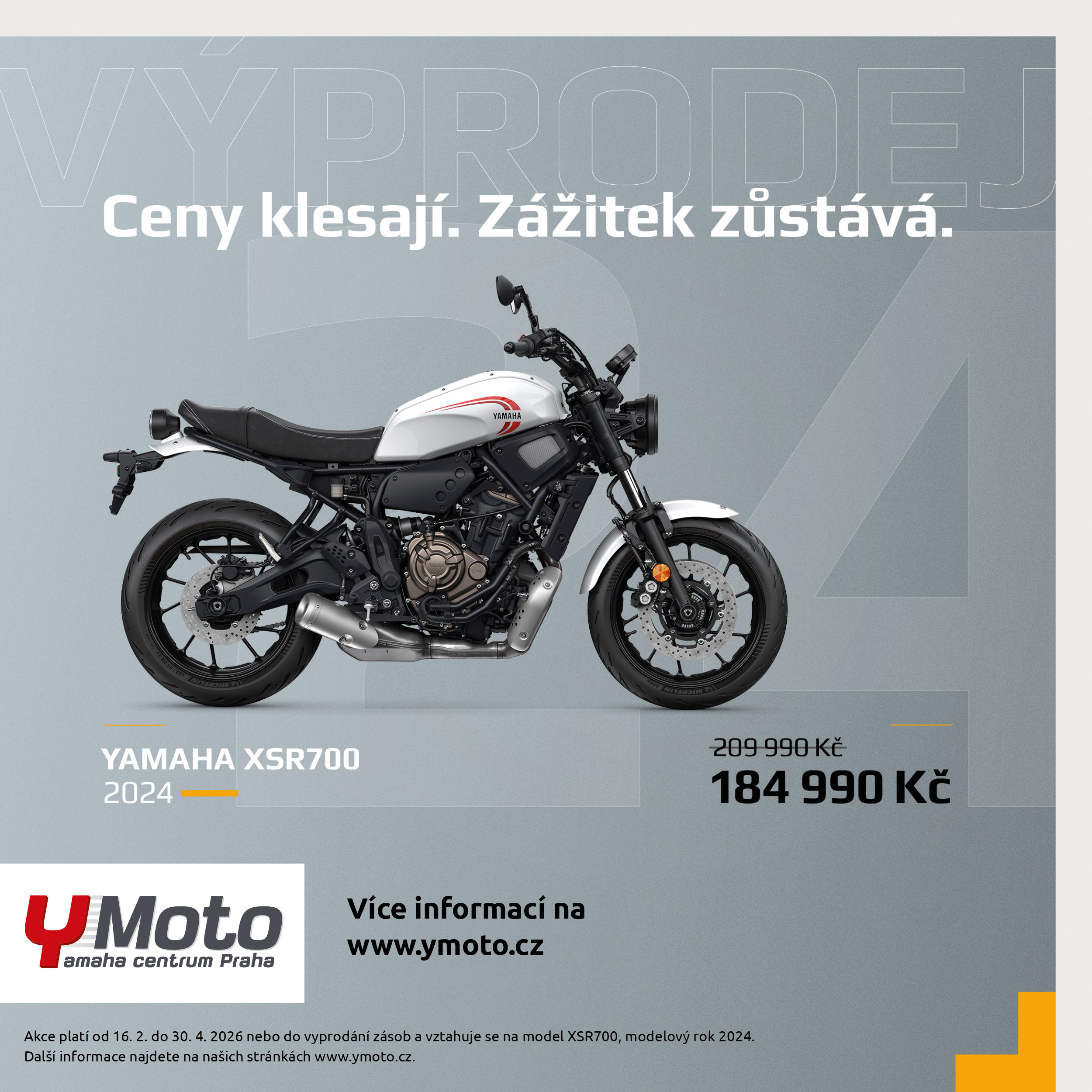 Ceny klesají - Yamaha